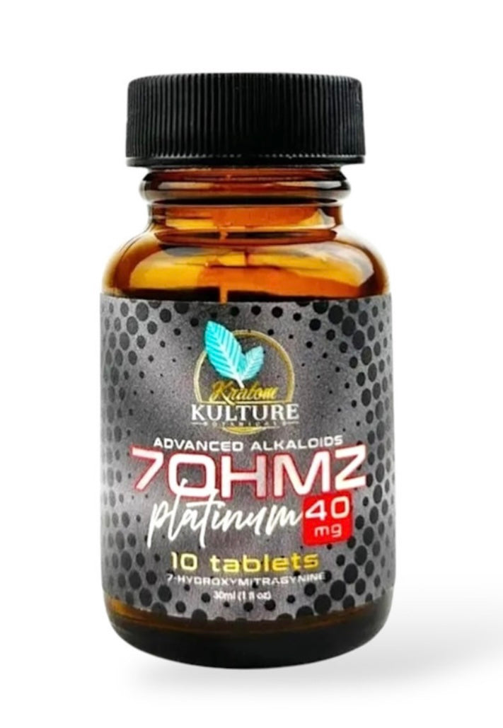 Buy 7-OH tablets online lab-tested Platinum 40mg at Kratom Kulture Store